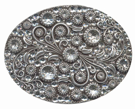 mega clear big rhinestones bling buckle